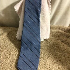 Men's Blue Diagonal Stripe Tie